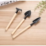 3Pcs Shovels Rake Wide Narrow Useful Planting Shovel Digging Soil Handle Gardening Hand Tools Growing Family Garden