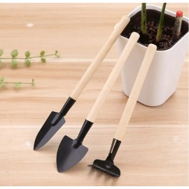 3Pcs Shovels Rake Wide Narrow Useful Planting Shovel Digging Soil Handle Gardening Hand Tools Growing Family Garden