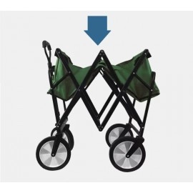 Folding Wagon Cart Outdoor Camping Portable Cart Beach Picnic Cart Adjustable Handcart Garden Wagon Trolley