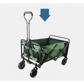 Folding Wagon Cart Outdoor Camping Portable Cart Beach Picnic Cart Adjustable Handcart Garden Wagon Trolley