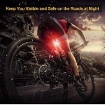 Rear Bike Tail Light USB Rechargeable Red Ultra Bright Taillights Fit On Bicycle/Helmet Easy to Install for Cycling